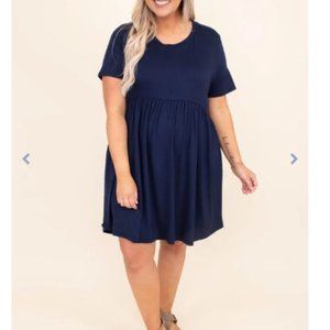 CHIC SOUL - Sawyer Navy Blue Dress NEW